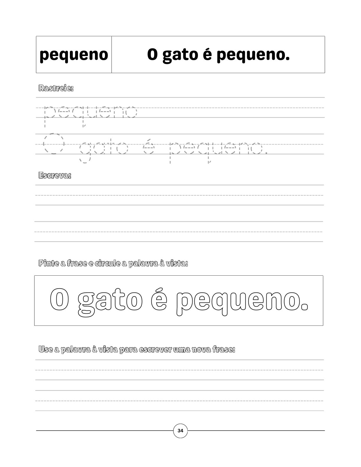 Escrita de Frases